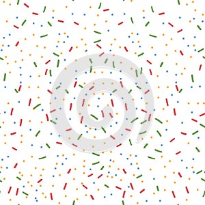 Cute sprinkle confetti seamless pattern