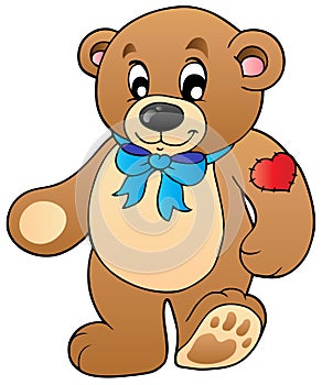Cute standing teddy bear
