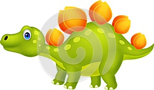Cute stegosaurus cartoon
