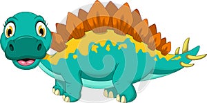 Cute stegosaurus cartoon
