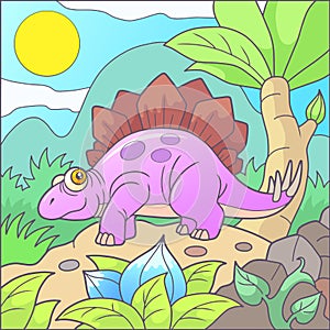 Cute stegosaurus funny picture