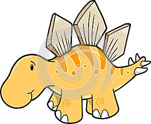 Cute Stegosaurus Vector Illustration