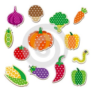 Cute Stitched Vegetable photo