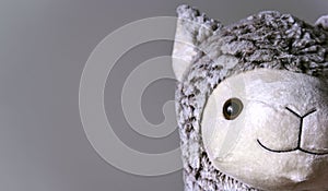 Cute stuffed alpaca animal toy