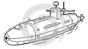 Printable Submarine Coloring Pages For Kids photo