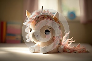 a cute and sweet cartoon style white fairy baby horse, sweet smile, a cute and sweet cartoon style white fairy baby horse, sweet s