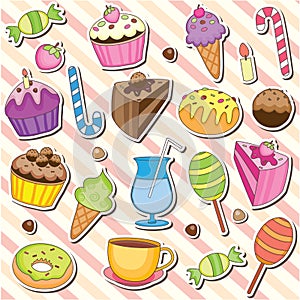 Cute Sweet Dessert Clip Art