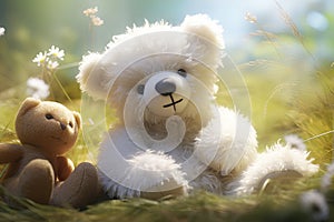 Cute teddy bear. Generative AI