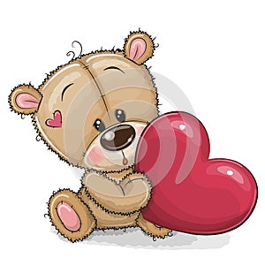 Cute Teddy Bear with heart