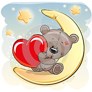 Cute Teddy Bear with heart