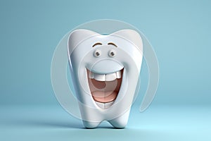 Cute teeth character animated, cartoon style, animated expressions, quirky expressions, playful expressions, medicine