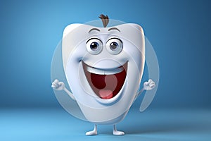 Cute teeth character animated, cartoon style, animated expressions, quirky expressions, playful expressions, medicine