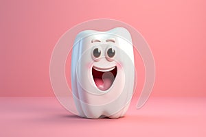 Cute teeth character animated, cartoon style, animated expressions, quirky expressions, playful expressions, medicine