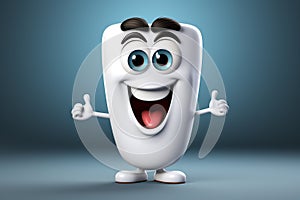 Cute teeth character animated, cartoon style, animated expressions, quirky expressions, playful expressions, medicine