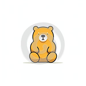 Cute Tibetan Bear Logo Template: Animated Gifs, Simplified Line Work