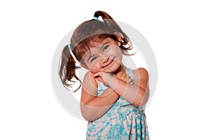 Cute toddler girl photo