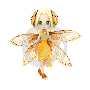 Cute toon fairy posing