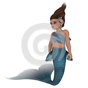 Cute toon mermaid