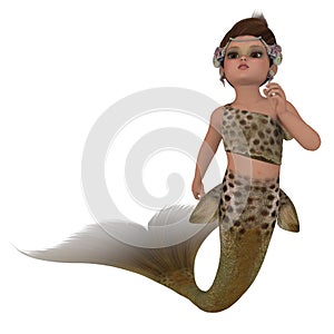 Cute toon mermaid