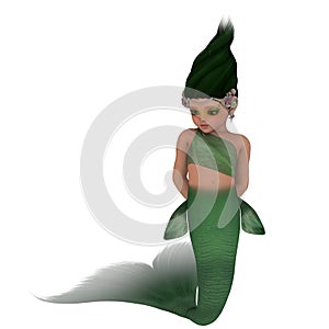 Cute toon mermaid