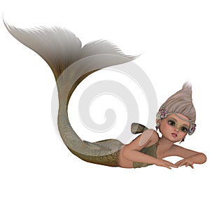 Cute toon mermaid