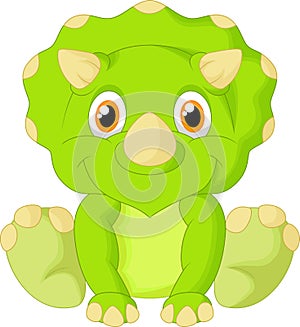 Cute triceratops cartoon