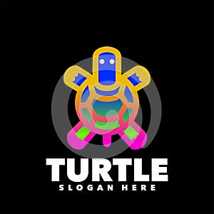 Cute turtle simple logo