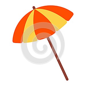 Cute of umbrella on cartoon version