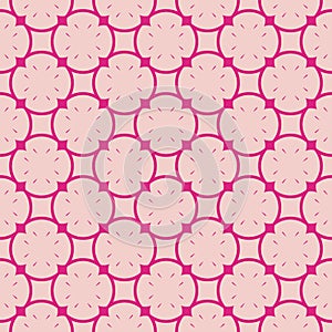 Cute vector abstract geometric seamless pattern. Pink and magenta colors