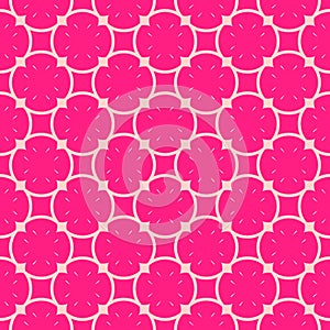 Cute vector abstract geometric seamless pattern. Pink and magenta colors