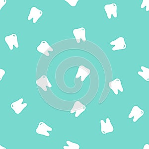 Cute vector seamless dental pattern