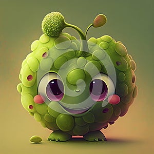 cute vegetable cartoon character