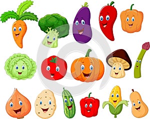 Cute vegetable cartoon character