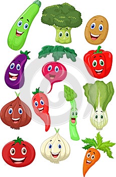 Cute vegetable cartoon character