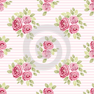 Cute vintage seamless shabby chic floral patterns for your decoration