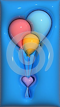 Cute Baloons Wallpapper photo