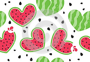 Cute watermelon seamless pattern