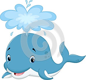 Cute whale cartoon