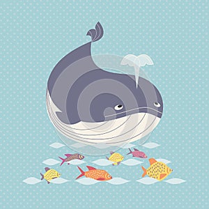 Cute whale icon.1