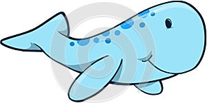 Cute Whale Vector Illustration