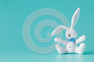 Cute white rabbit toy