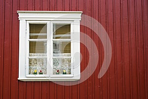 Cute Window of Wooden House