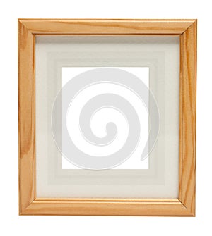 Cute Wooden picture frame (with clipping path)