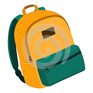 Cute yellow backpack for school