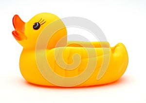 Cute yellow rubber duck