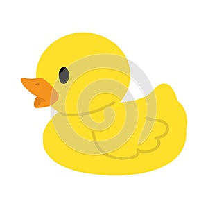 Cute yellow rubber Duck vector