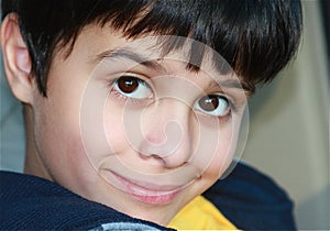 Cute Young Latino with Big Eyes