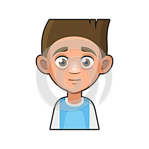 Cute Young Man Avatar Character. Cartoon Style Userpic Icon. Vector