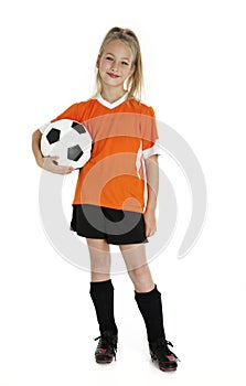 Cute Young Soccer Player