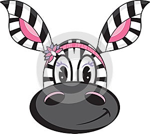 Cute Zebra Girl Character